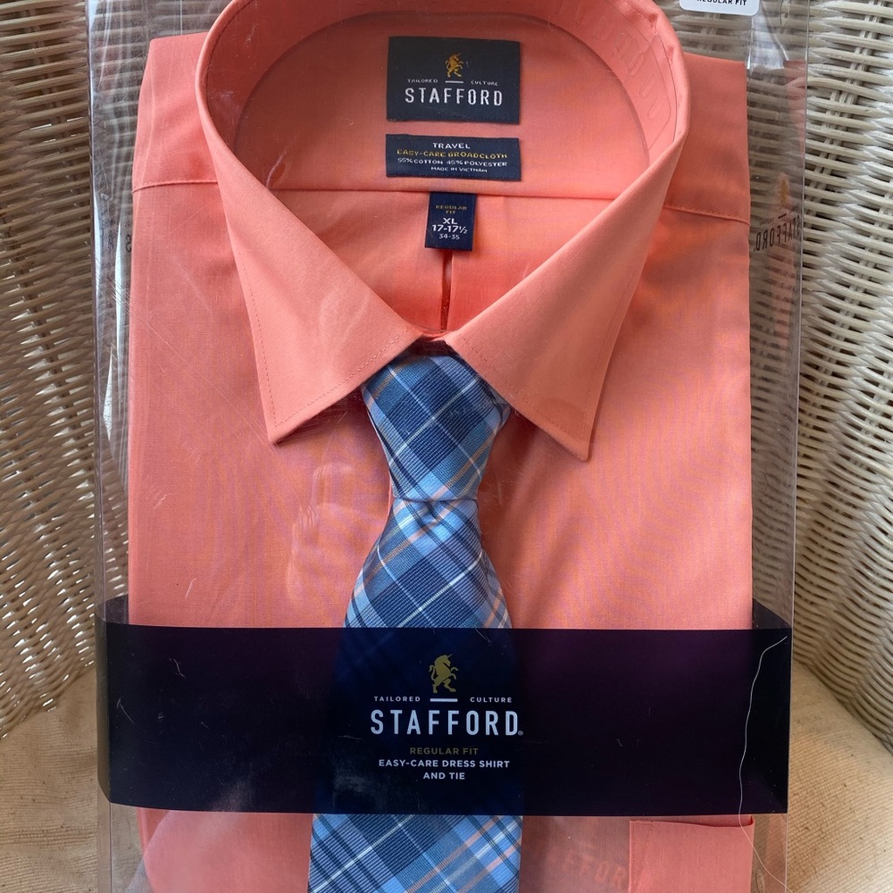 Stafford shirt and tie